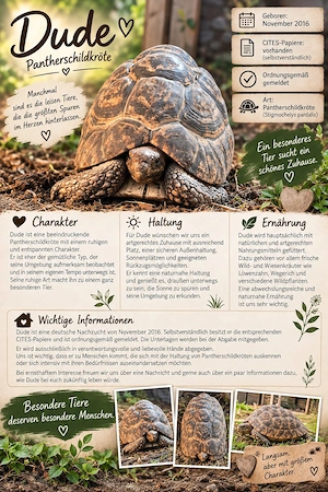 Stigmochelys pardalis   Pantherschildkröte