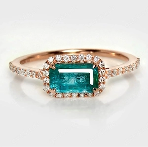 Ring mit natürlichem Sambia-Smaragd
