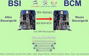 Steuergeräte Service Klonen Reset Programmierung Opel Peugeot Renault Ford PSA ECU BSI BCM ABS