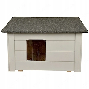 Kleines Katzenhaus Outdoor aus Holz - Isoliertes Katzenhütte für Garten oder Terasse - Kleintierhaus