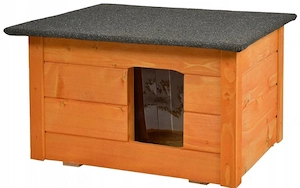 Kleines Katzenhaus Outdoor aus Holz - Isoliertes Katzenhütte für Garten oder Terasse - Kleintierhaus