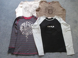 Langarmshirt Gr. 164 170, 4 Stück
