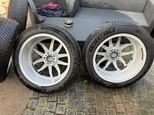 225 55 R 19  Michelin Pilot Alpin Winterreifen auf Alufelgen Wintertauglich top Zustand.8,3-8,6 mm
