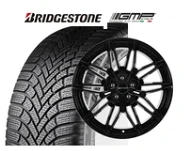 fast neue Winterkompletträder - 4x GMP Alufelge 18Zoll auf Bridgestone Blizzak 6 225 40 R18 92V