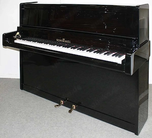 Klavier Schimmel 114, schwarz poliert, Nr. 165619, Renner-Mechanik, 5 Jahre Garantie