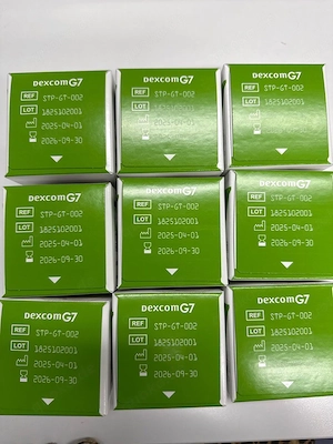 9x Dexcom G7 Sensoren mit MHD 09 2926