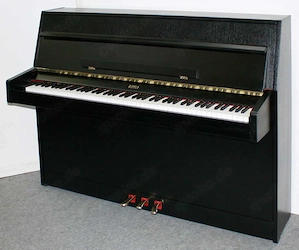 Klavier Rippen 110, schwarz satiniert, Nr.164066, 5 Jahre Garantie