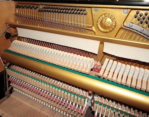 Klavier Yamaha U1, schwarz poliert, Nr. 1420535, 5 Jahre Garantie Bild 8