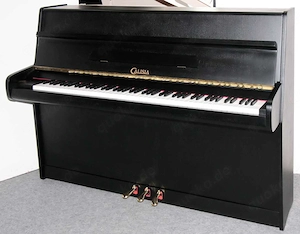 Klavier Calisia 105 schwarz satiniert, Nr. 124811, 5 Jahre Garantie