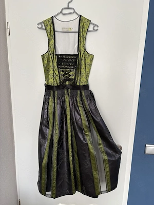  Tramontana Dirndl Gr. 36 Grün Schwarz + Schürze | Oktoberfest Wiesn