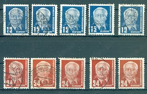 DDR gestempelter Posten Nr. 251 + 252 wie auf dem Bild zu sehen