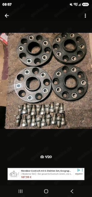 Eibach Spurverbreiterung  TN-91720017 TN-91725005 5x112 57.1 VW Audi Seat