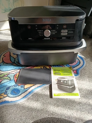 NINJA AF500EU Air-Fryer Schwarz   Silber
