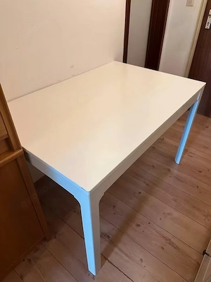 IKEA EKEDALEN dining table, white   extendable 120 180   80 cm  80 