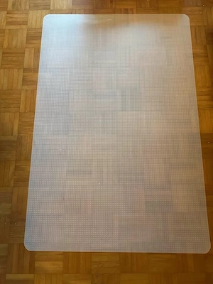 Floor protection mat   office chair mat transparent 80   120 cm