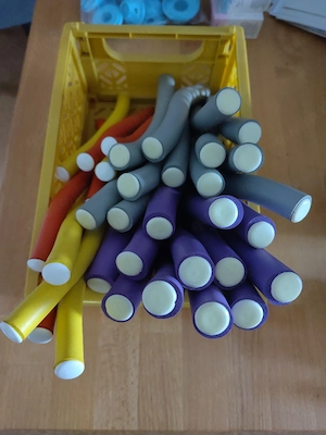34 Lockenwickler Papilotten Jumbo lang kurz dünn Flexi Rods