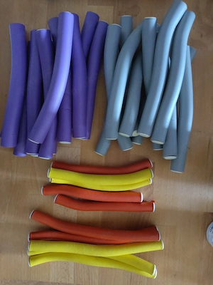 34 Lockenwickler Papilotten Jumbo lang kurz dünn Flexi Rods