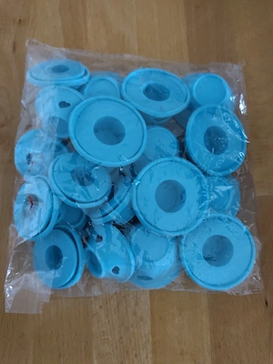 Neu Silikon Lockenwickler 20 Stück groß klein Blau Overnight