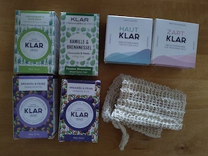 Festes Shampoo Bar Conditioner Gesicht Seife Haut Zart Klar Vegan