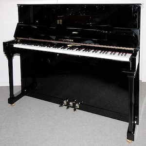 Klavier Seiler 122K schwarz poliert, Nr. 130930, Renner-Mechanik, 5 Jahre Garantie