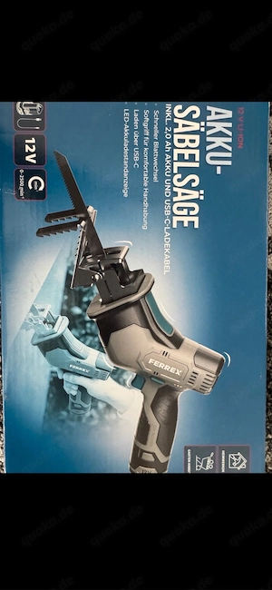 Ferrex 12V Akku-Säbelsäge