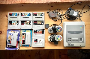 Super Nintendo plus Spiele