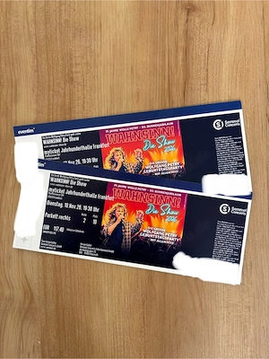 2 Tickets WAHNSINN! Die Show - Wolfgang Petry Frankfurt