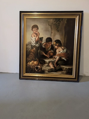 Ölgemälde Würfelspieler Bild 5