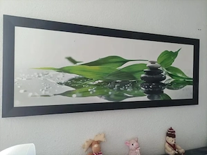 Großes Bild und 4 neue Bilderrahmen 