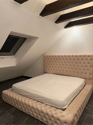 bett beige  Bild 3
