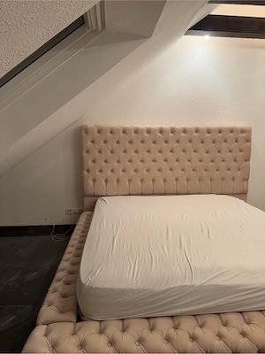 bett beige  Bild 2