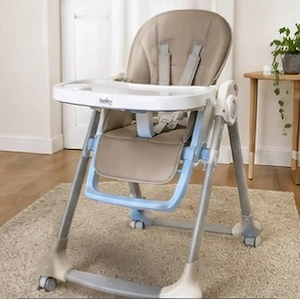Baby Hochstuhl verstellbar Beige - Mit Tablett - Wie neu