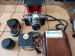 Vintage Praktica LTL Kamera Set + Objektive & Blitz