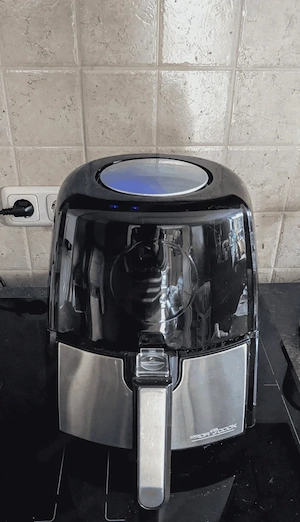 Profi Cook Heißluft-Fritteuse Öl und fettfreies Frittieren mit 7 Programmen, 2,5 L Kapazität 