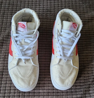 Vans  Sneaker  Skateboard  Shoe  High  -  EUR  43  -  weiß - rot