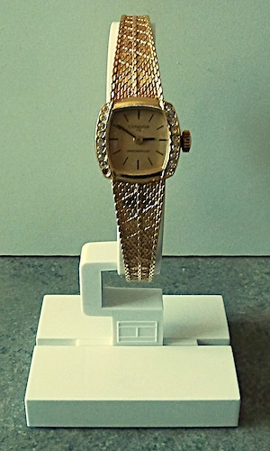 Condor 115 Damenarmbanduhr 24 K hardvergoldet Handaufzug Zirkonia sammeln TOP!