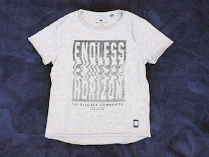 Kurzarm T-Shirt Tom Tailor Gr. 140 S grau Girls
