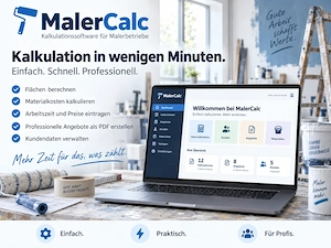 MalerCalc   Kalkulationssoftware für Malerbetriebe