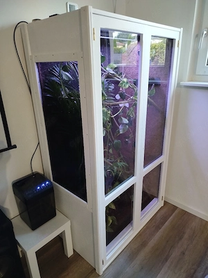 XXL Hoch Terrarium 100x60x160cm Neuwertig Komplett 