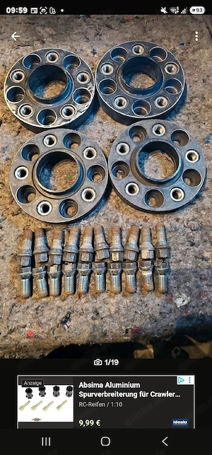 Eibach Spurverbreiterung TN-91725016 TB-91730007 5x112  66.5 Audi