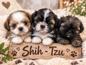 3 wunderschöne Shih Tzu Welpen sind auf der Suche nach einem schönen zu Hause 