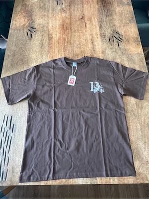 Braunes Shirt kleines Logo XXL