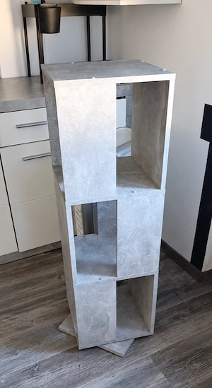 Drehregal   Standregal   3 Ebenen   grau   sehr guter Zustand