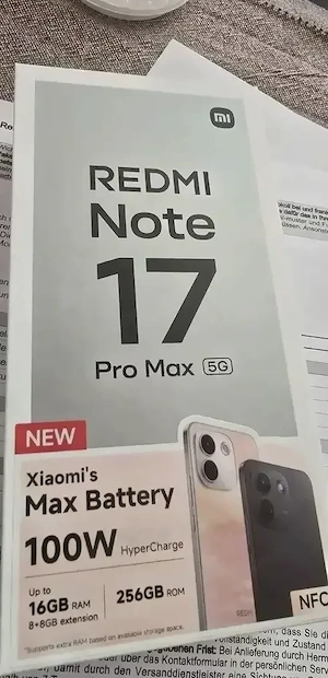 Redmi Note 17 pro max 