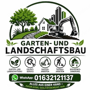 Garten-und Lansdschaftsbau, Pflaster, Zaun, Wohnung, Haus, Abbruch, Transport