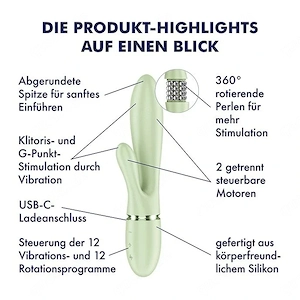 Satisfyer Pearl Bunny 2  mit 21 cm   Neu Unbenutzt
