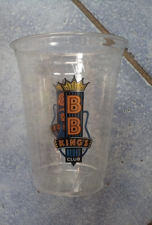 6x Original Sammelbecher aus BB KINGS Blues Club in Nashville, TN, USA. NEU & unbenutzt, sehr rar 