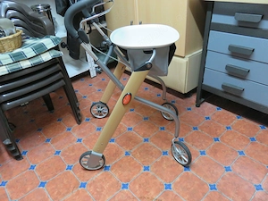Indoor Rollator Buche-Silber