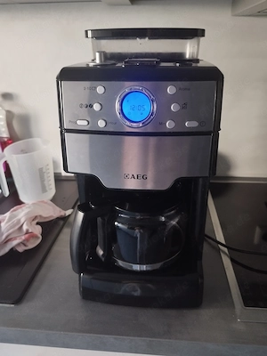 AEG Kaffeemaschine für Kaffeebohnen und Pulver