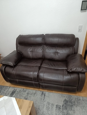 Ledercouch zwei Zweisitzer 